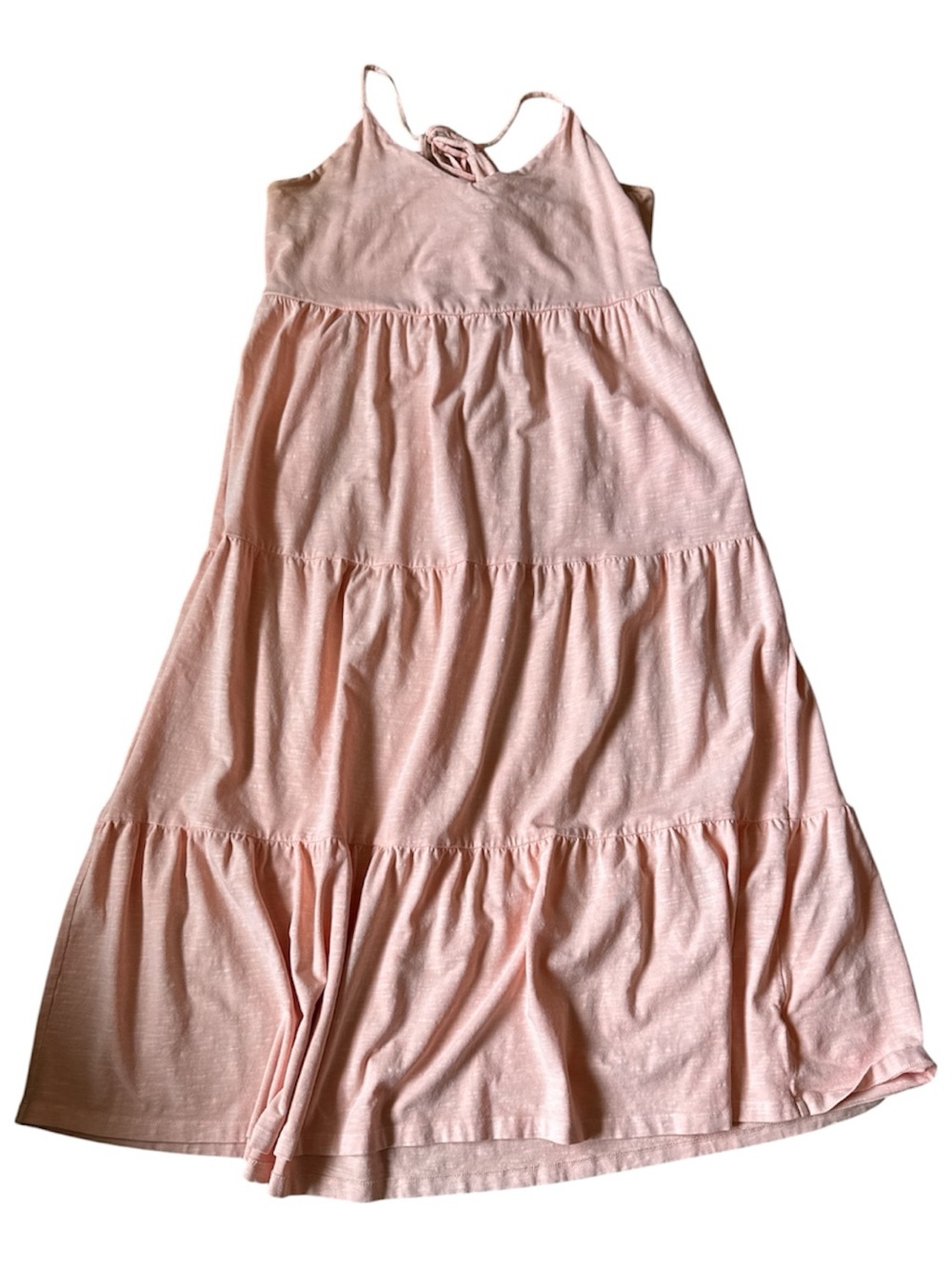 Old Navy coral Strappy Tiered Maxi Dress